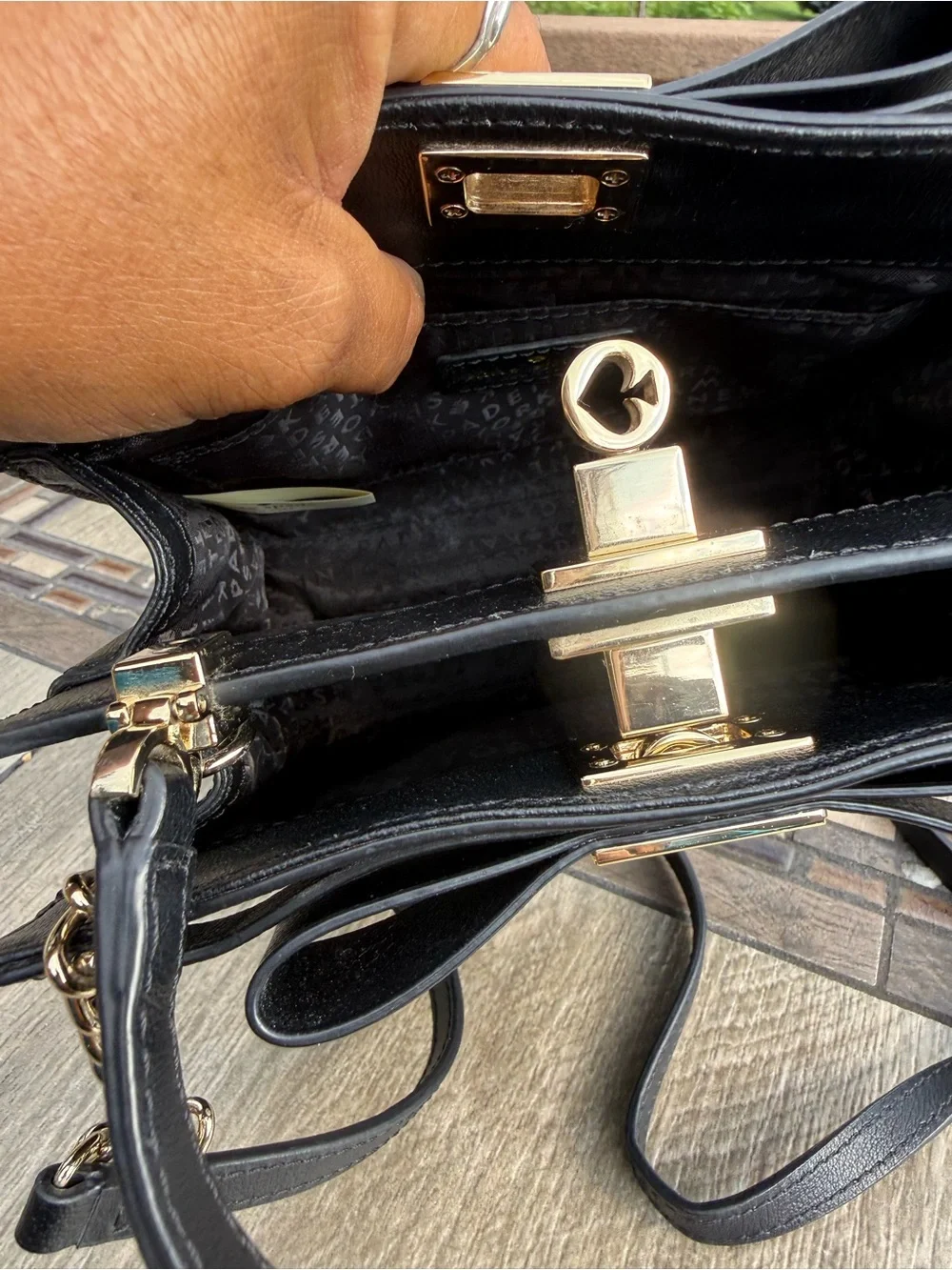 NWOT Kate Spade New York Mayfair Drive Mini Tullie satchel Crossbody Black bag
